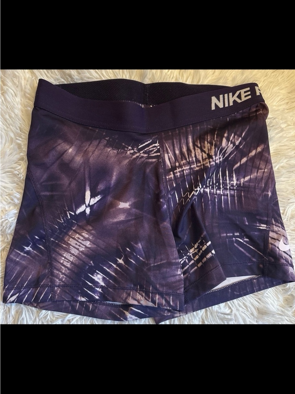 Nike Women’s Purple Tie-Dye Athletic Shorts